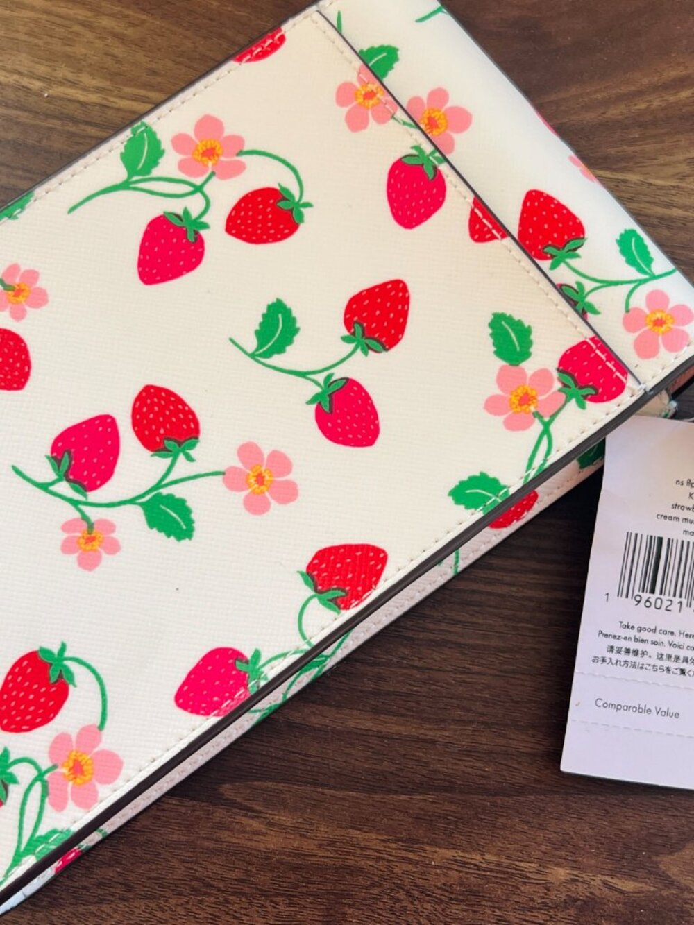 Kate Spade Strawberry Vine North South Phone Crossbody NWT - Picture 8 of 10